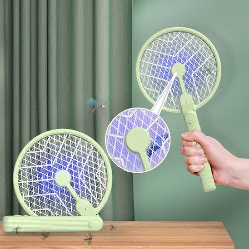 3 in 1 3000V Retractable Electric Flies Swatter
