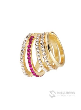 Multi-turn Pearl Rhinestone Ear Cuff Bohemia CZ Wide Stackab