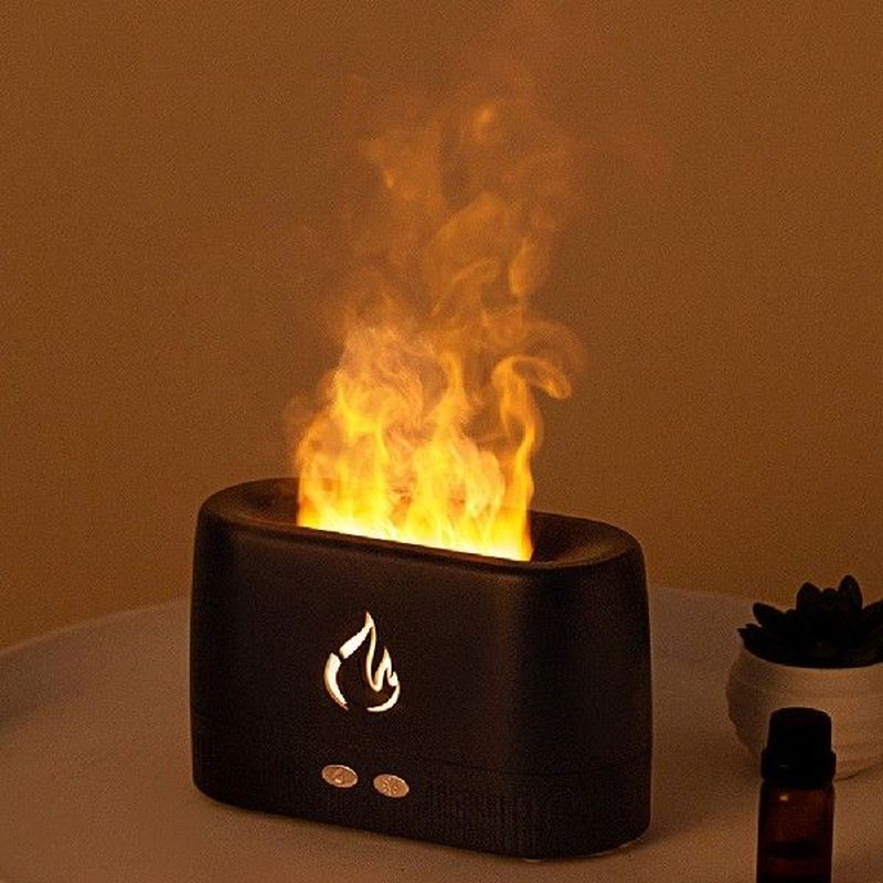 Essential Oil Diffuser 3D Flame Light Humidifier Aroma Mist