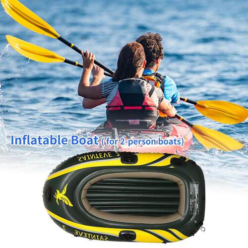 2/3 Foldable People Inflatable Boat Tough PVC Thicken with