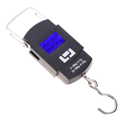 50KG 10g Scale Hanging Hook Fishing Travel Luggage Weight sc