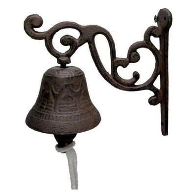 Dinner Bell Vintage Cast Iron Wall Mounted Metal Door Bell