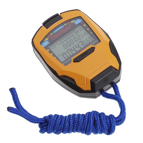 3 Row100 Lap 1/1000s Sport Counter Timer Athletic Stopwatch