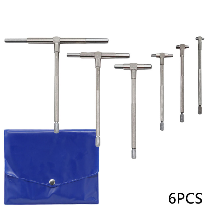 Telescoping Gauge Set 6pcs 8-150mm Internal Gauge Hole Gauge