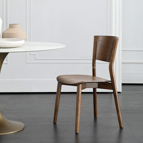 Nordic Dining Chair for Kitchen Modern Home Furniture Solid