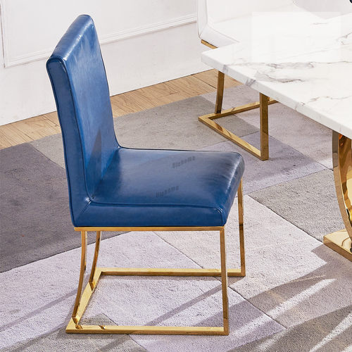 Nordic Dining Chairs Luxury Modern Stainless Steel Gold
