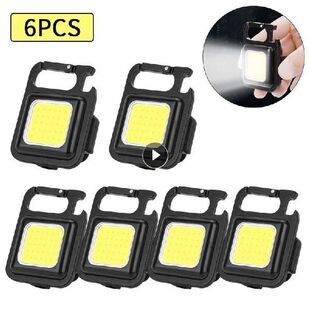 6 Pcs LED Flashlight Work Light Portable Pocket Flashlight