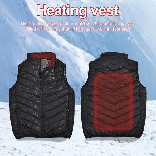 Men Outdoor USB Heating Vest Jacket Men Women Winter