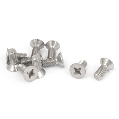 M8 x 20mm Cross Flat Head Countersunk Bolts Screws 10 pcs