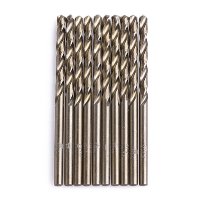 10Pcs 3.2mm M35 Triangle Shank HSS-Co Cobalt Twist Drill Spi