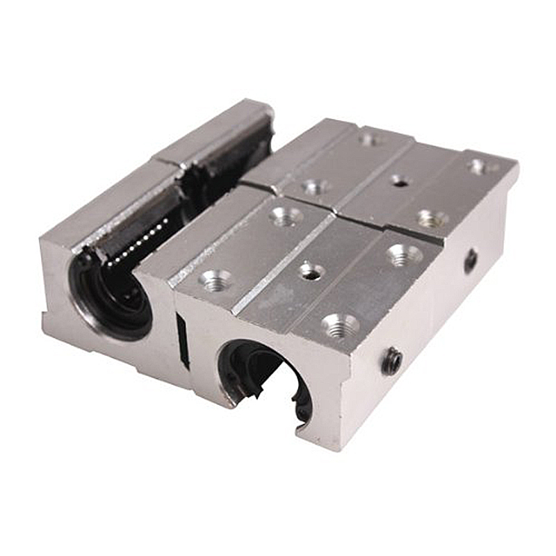 4 x SBR12UU 12mm Linear Motion Router Bearing block, silver