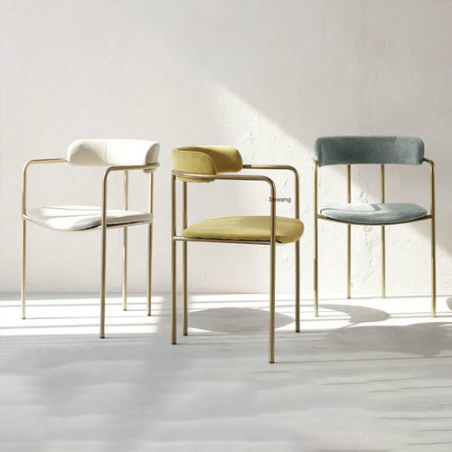 Nordic Dining Chairs for Kitchen Modern Minimalist Iron Art