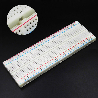 MB-102 Solderless Breadboard Protoboard 830 Tie Points 2 bus