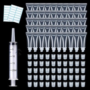 50 pcs 15ml lip gloss tubes Lip Balm Soft Hose Makeup Squeez