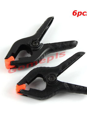 6 PCS Hard Micro Spring Clamps Set DIY Tools Grip Clips L22