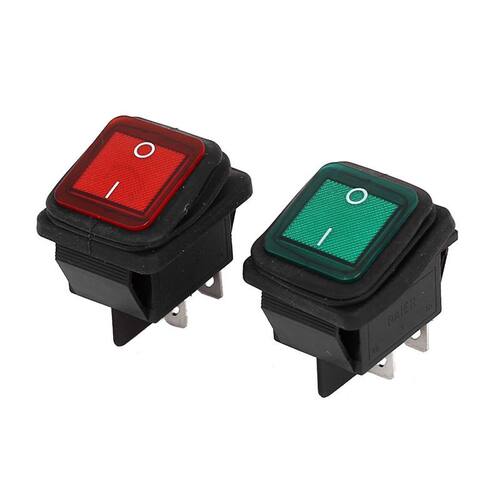 AC 250V/125V 16A/20A ON/OFF Snap in Water Resistant Rocker S