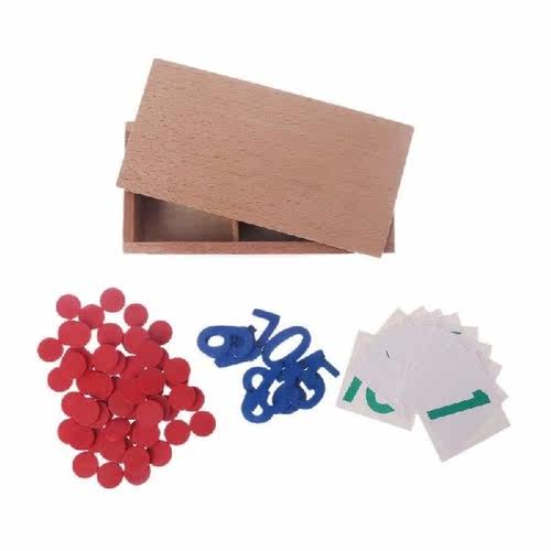 Montessori Cards Counter Teaching Aid School Math