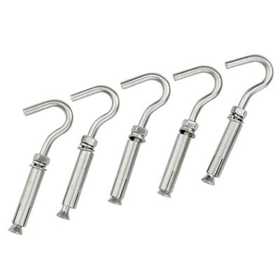 Pack of 5 M6 304 Expansion Screw Open Cup Hook Archor Bolts