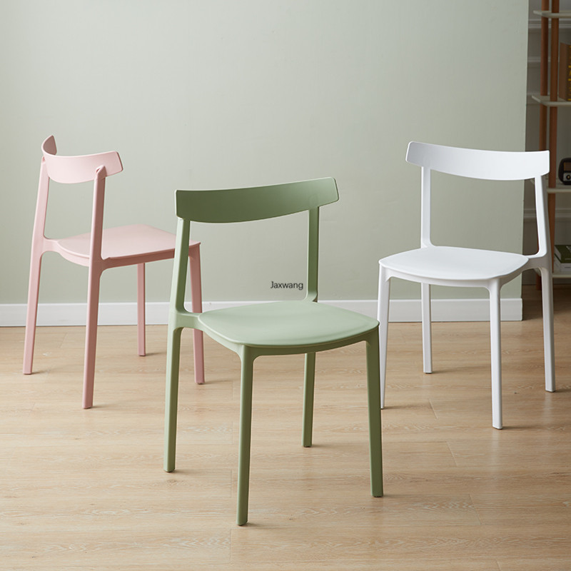 Nordic Dining Chairs for Kitchen Household Plastic Modern