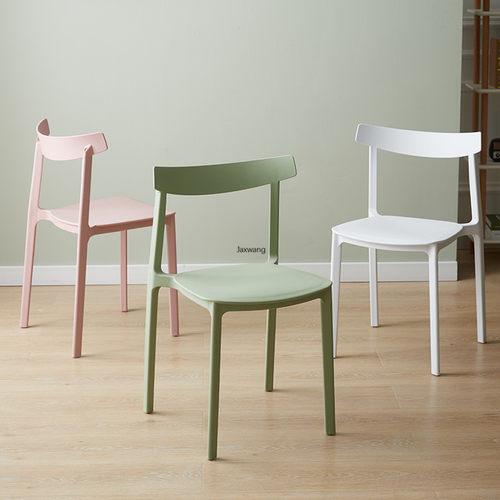 Nordic Dining Chairs for Kitchen Household Plastic Modern