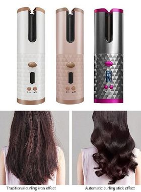 Automatic Hair Curler Cordless Curling Iron Curls Waves USB