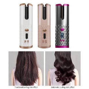 Automatic Hair Curler Cordless Curling Iron Curls Waves USB