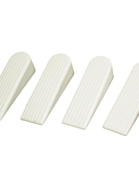 Decor Safety Door Stop Stopper Doorstop 4pcs White