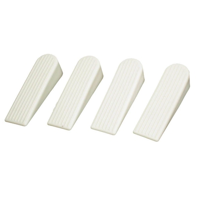 Decor Safety Door Stop Stopper Doorstop 4pcs White
