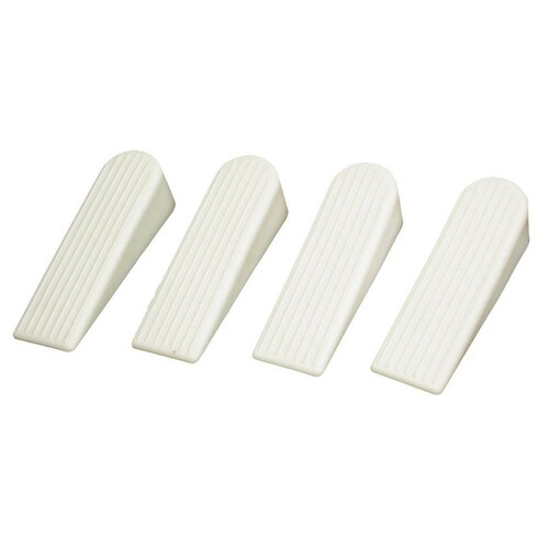 Decor Safety Door Stop Stopper Doorstop 4pcs White