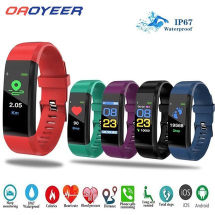 115Plus Sport Smart Watch Bracelet Heart Rate Blood Pressure