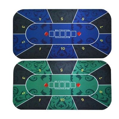 1.2*0.6m Texas Hold'em Poker Mat Durable Non-slip Rubber