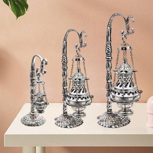 3 psc Carved  Burner with Lid Decoration Office Bedroom