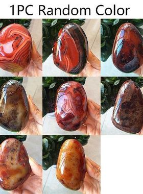 Agate Stones Natural Worry Stones Healing Pebble Carved