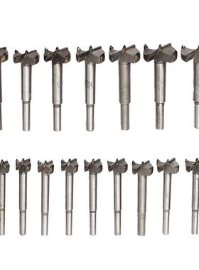 16 Pcs 15-35mm Drill Bits Hinge Woodworking Hole Titanium Co