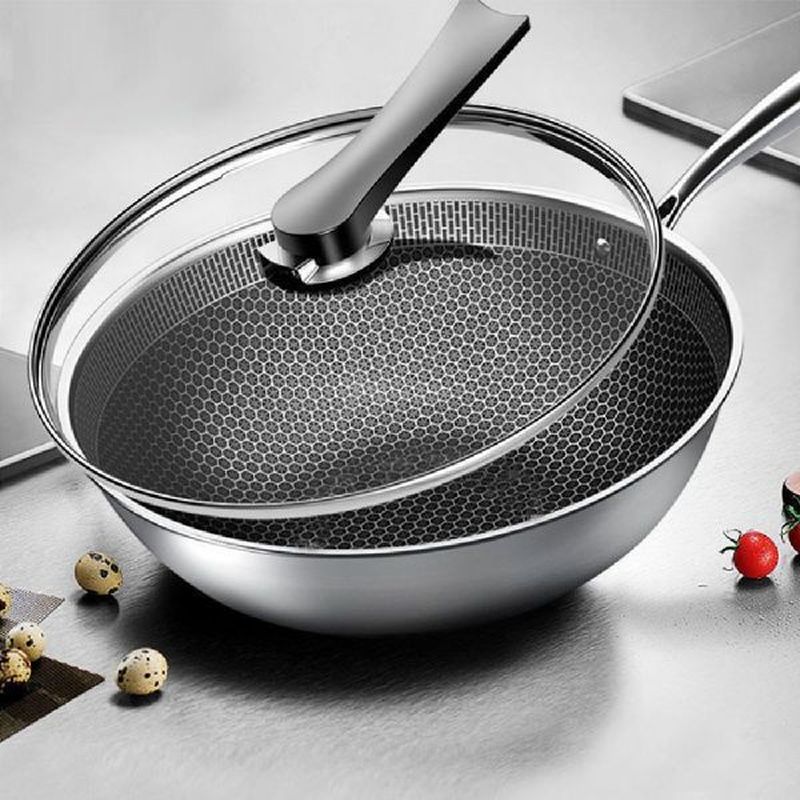34cm Wholesale 304 Stainless Steel Non-stick Cookware
