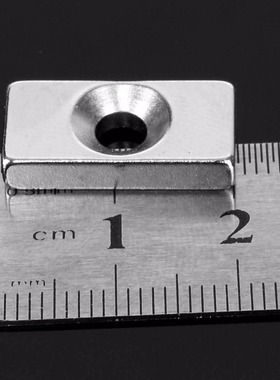10pcs N35 Neodymium Magnets Block Rare Earth Countersunk Mag