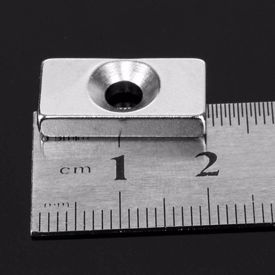 10pcs N35 Neodymium Magnets Block Rare Earth Countersunk Mag