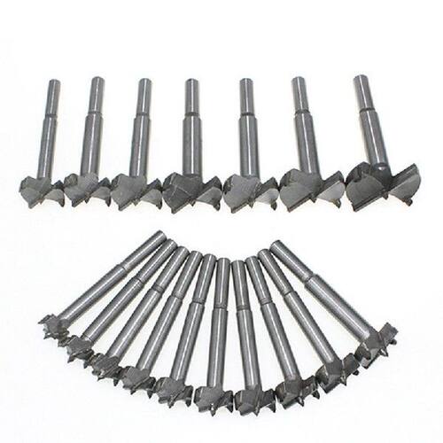 16 Pcs Drill Bit Set Wood Drill 15-35mm Carbide Bits Flat