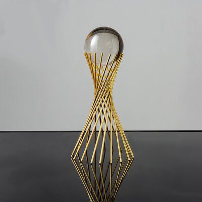Luxury Modern Style Home Furnishings Metal Crystal Ball