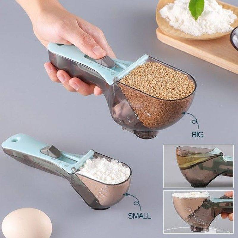 30/130ml adjustable measuring spoons with scale plastic