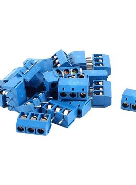 20 pieces 3 pin 5 mm pitch PCB screw Terminal Block 300V 16A