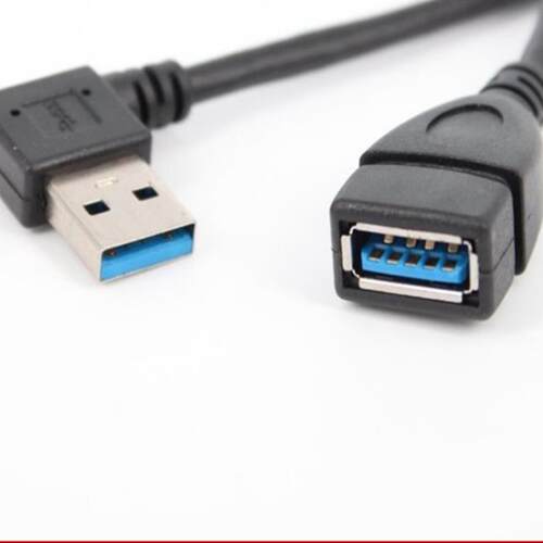 FULL NEW USB 3.0 Extension Cable  Left  Angle 90 Degree Male