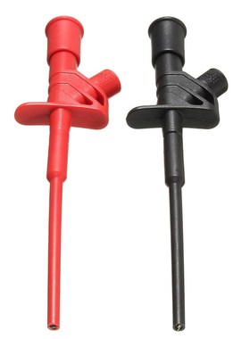 2Pcs 4mm Quick Test Hook Clip P5004 Insulated Voltage Flexib