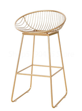 Nordic Bar Chair Bar Stools Wrought Iron Bar Stool High