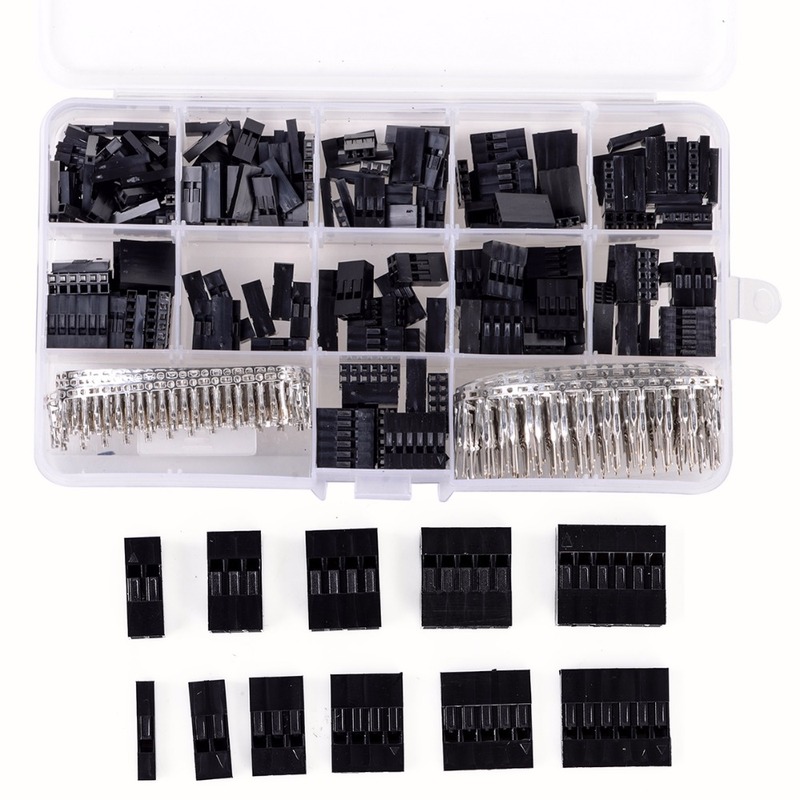 620pcs Wire Cable Jumper Pin Header Connector Housing Kit +M