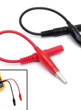 2Pcs DIY Alligator Clips Electrical Test Leads Alligator Do