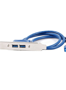 50cm 20 Pin Header Cable to USB 3.0 Type A Female PCI Bracke