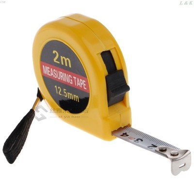 *Multifunction Yellow Case 2 Meter Mini Pocket Tape Ruler Me