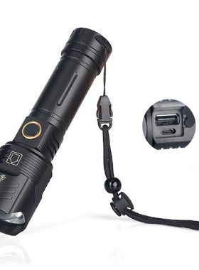 Camping Outdoor Flashlight Waterproof Metal 18650 26650 Batt