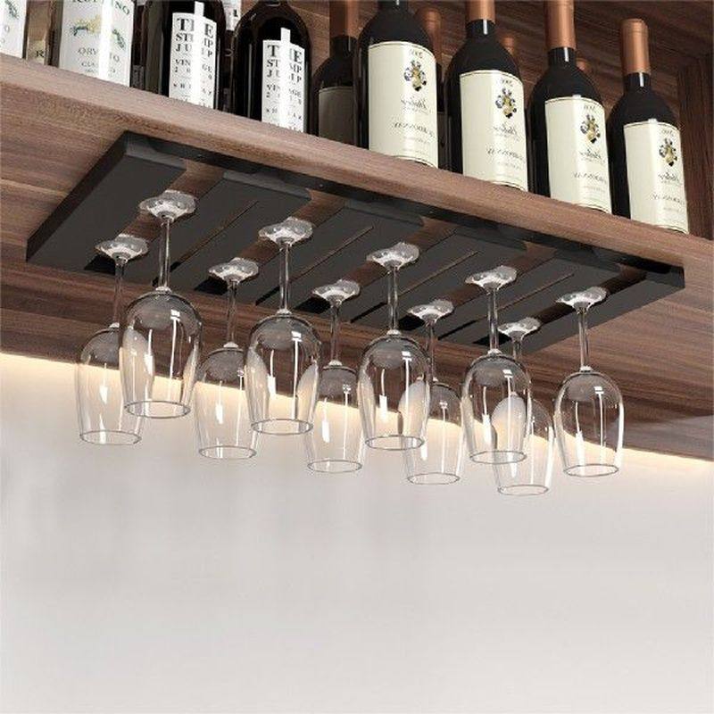 red wine glass rack hanging upside down wine cup holder